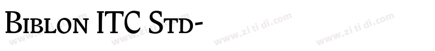 Biblon ITC Std字体转换